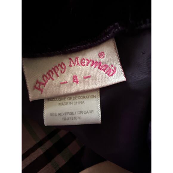 Girls Formal Dress | Pink/Purple/Gray Plaid | Size 4 | 100% Polyester - Picture 6 of 8